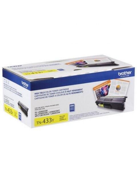 TONER BROTHER TN-433Y ALTO RENDIMIENTO AMARILLO 4000 PAGINAS