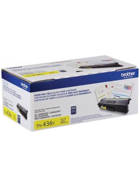 TONER BROTHER TN436 SUPER ALTO RENDIMIENTO AMARILLO 6.500 PAGINAS