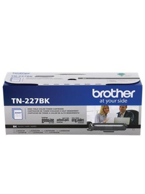 TONER BROTHER TN-227BK ALTO RENDIMIENTO NEGRO 3000 PAGINAS
