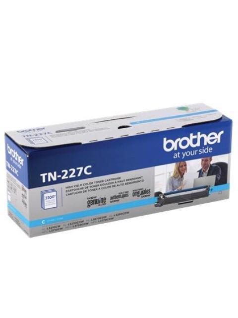 TONER BROTHER TN-227C ALTO RENDIMIENTO CIAN 2300 PAGINAS