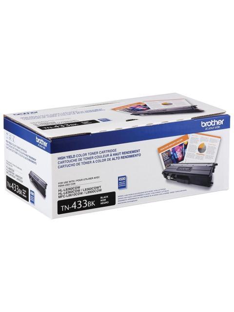 TONER BROTHER TN433 ALTO RENDIMIENTO NEGRO 4.500 PAGINAS