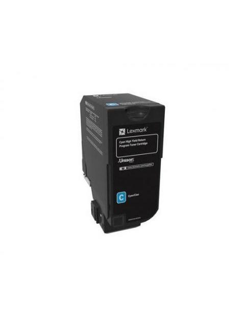 TONER LEXMARK 74C4HC0 - CYAN - 12000 PAGINAS
