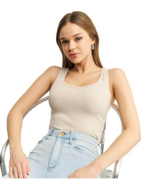 TOP BASICO BEIGE HOLLY LAND