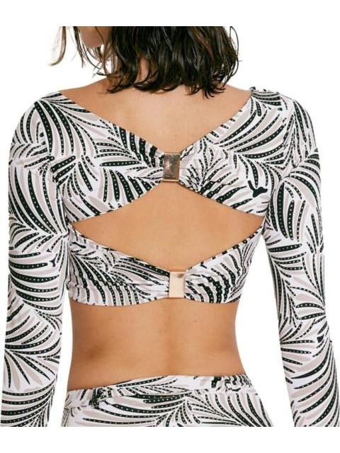 TOP DE BIKINI MANGA LARGA ANIMAL PRINT HOLLY LAND