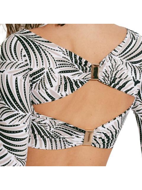 TOP DE BIKINI MANGA LARGA ANIMAL PRINT HOLLY LAND
