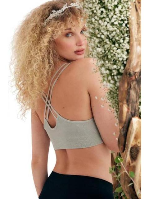 TOP SIN COSTURAS GRIS HOLLY LAND