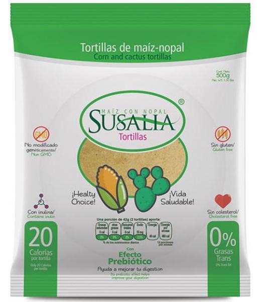 TORTILLA DE NOPAL 500 G SUSALIA