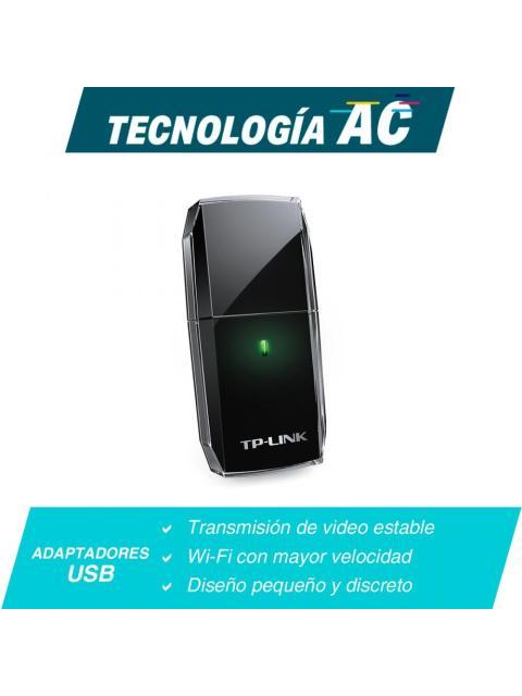 TP-LINK ADAPTADOR DE RED USB ARCHER T2U AC600 INALAMBRICO 600 (433 + 150) MBIT-S
