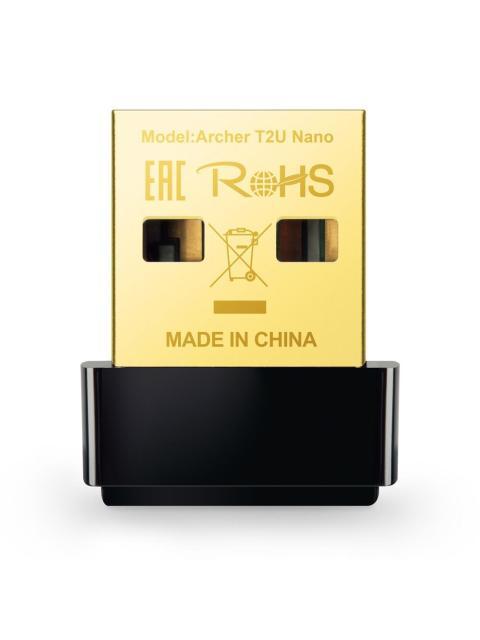 TP-LINK ADAPTADOR DE RED USB ARCHER T2U NANO INALAMBRICO WLAN 633 MBIT-S 2.4-5GHZ