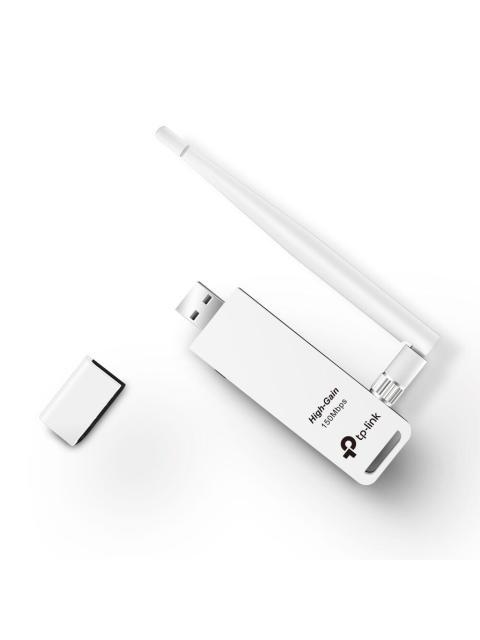 TP-LINK ADAPTADOR DE RED USB TL-WN722N INALAMBRICO 2.4 - 2.4835 GHZ CON ANTENA DE 4DBI
