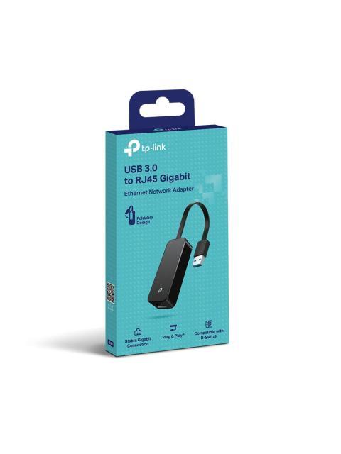 TP-LINK ADAPTADOR DE RED USB UE306 USB-A 3.0 MACHO - GIGABIT ETHERNET RJ-45 HEMBRA 1 GBIT-S NEGRO