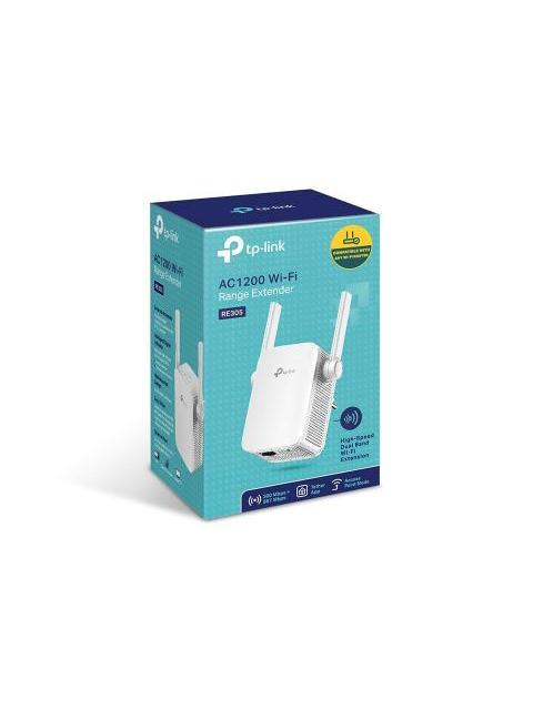 TP-LINK EXTENSOR DE RANGO DE BANDA DUAL RE305 AC1200 1200 MBIT-S 2.4-5GHZ 2 ANTENAS