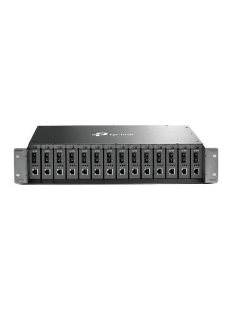 TP-LINK GABINETE PARA CONVERTIDORES DE MEDIOS PARA MONTAJE EN RACK 2U 14 BAHIAS
