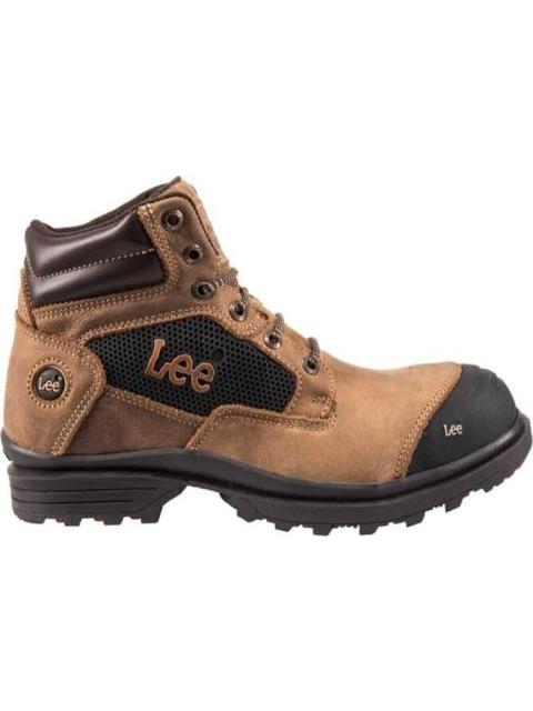 BOTIN INDUSTRIAL CASCO DE SEGURIDAD CAFE LEE