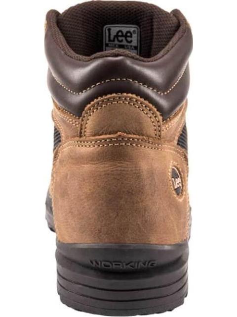 BOTIN INDUSTRIAL CASCO DE SEGURIDAD CAFE LEE