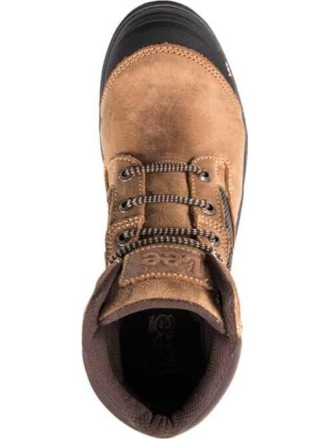 BOTIN INDUSTRIAL CASCO DE SEGURIDAD CAFE LEE