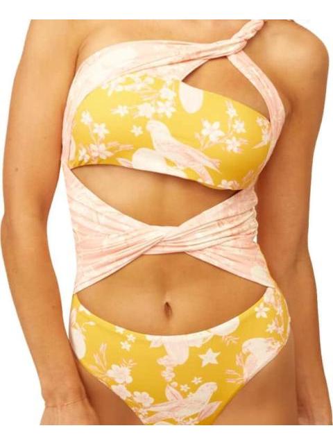 TRAJE DE BAÑO COMPLETO ESTAMPADO ROSA HOLLY LAND