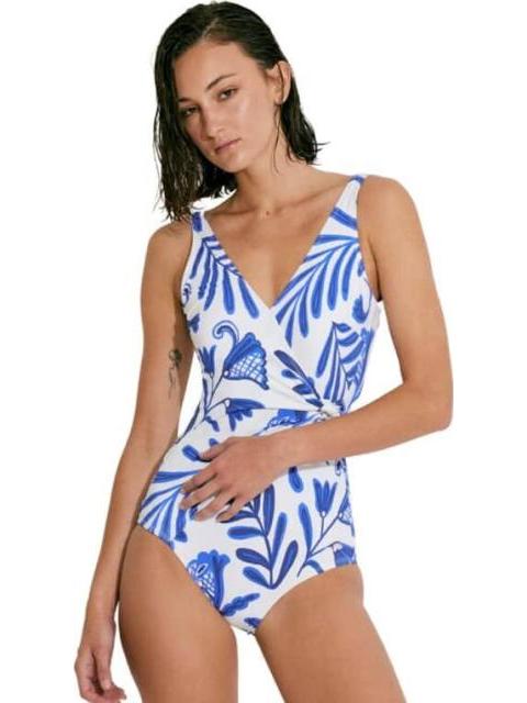 TRAJE DE BAÑO ESTAMPADO BLANCO HOLLY LAND