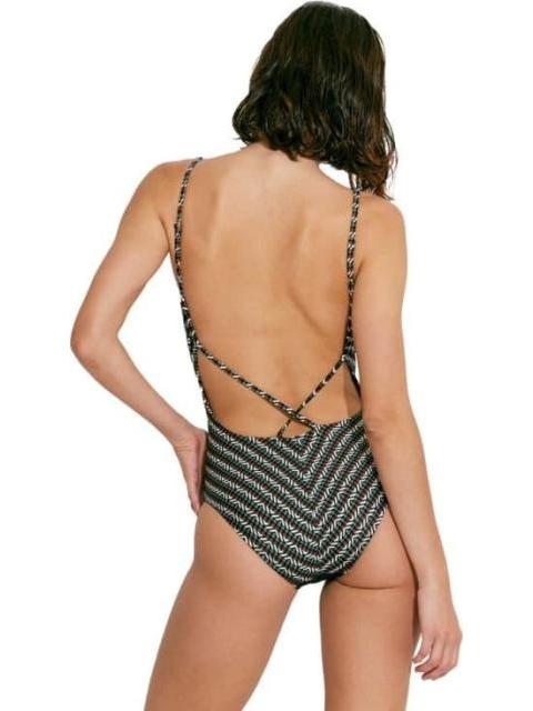TRAJE DE BAÑO ESTAMPADO ETNICO BEIGE HOLLY LAND
