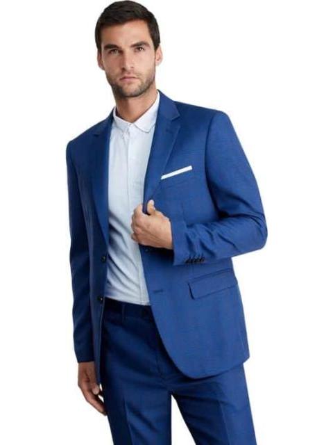 TRAJE DE VESTIR CUADROS AZUL HPC POLO