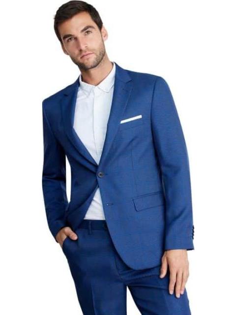 TRAJE DE VESTIR CUADROS AZUL HPC POLO
