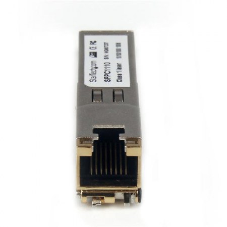 STARTECH  MODULO TRANSCEPTOR DE FIBRA OPTICA SFP GIGABIT CONECTOR RJ45 ETHERNET COMPATIBLE CISCO MINI GBIC 100M