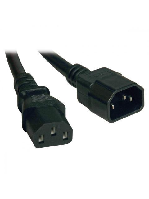 TRIPP LITE BY EATON CABLE DE PODER C14 COUPLER MACHO - C13 COUPLER HEMBRA 1.83 METROS NEGRO