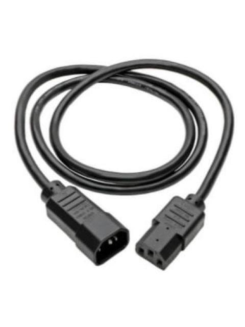 TRIPP LITE BY EATON CABLE DE PODER PARA PC C14 COUPLER MACHO - C13 HEMBRA COUPLER 1.22 METROS NEGRO