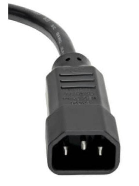 TRIPP LITE BY EATON CABLE DE PODER PARA PC C14 COUPLER MACHO - C13 HEMBRA COUPLER 30.5CM NEGRO