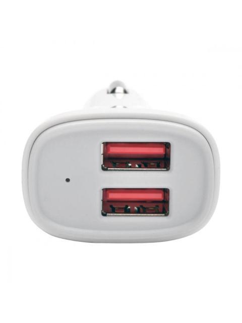 TRIPP LITE BY EATON CARGADOR PARA AUTO 2X USB 2.0 5V BLANCO