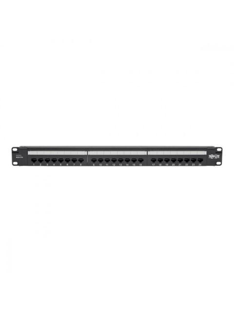 TRIPP LITE BY EATON PANEL DE PARCHEO CAT5-CAT5E-CAT6 24 PUERTOS RJ-45 1U NEGRO