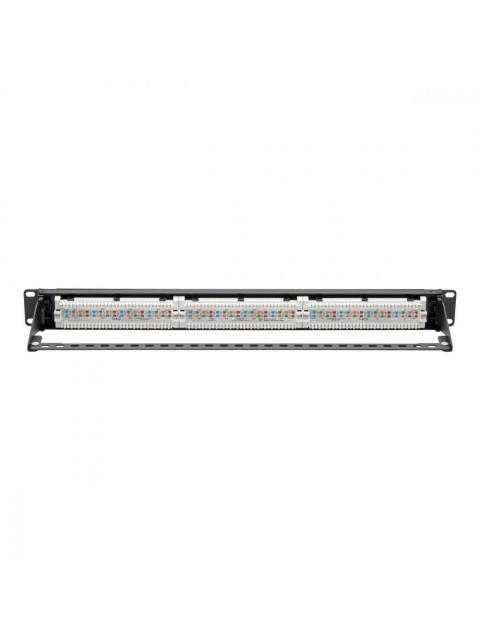 TRIPP LITE BY EATON PANEL DE PARCHEO CAT5-CAT5E-CAT6 24 PUERTOS RJ-45 1U NEGRO