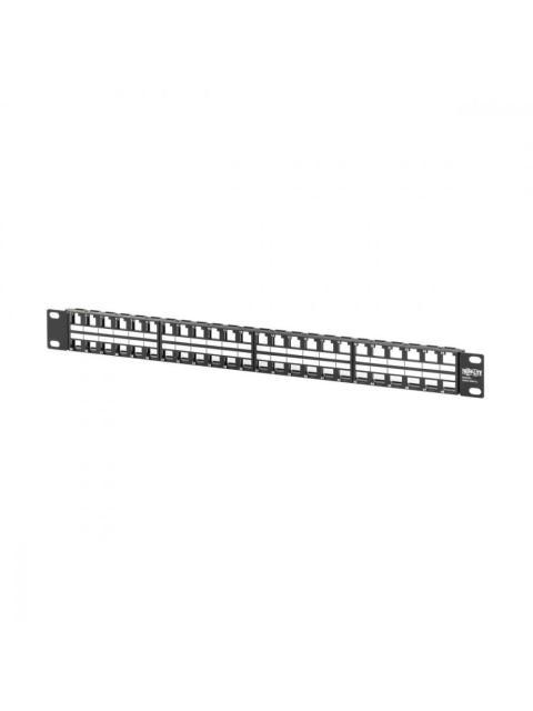 TRIPP LITE BY EATON PANEL DE PARCHEO CAT5E-CAT6-CAT6A 48 PUERTOS RJ-45 1U NEGRO