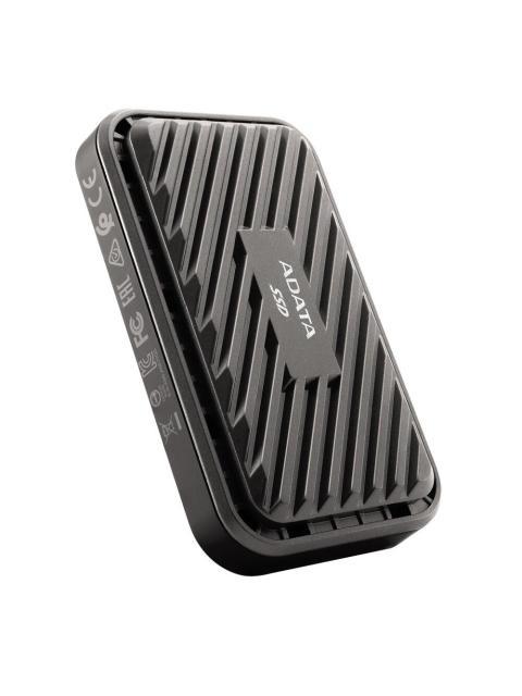 UNIDAD DE ESTADO SOLIDO EXTERNO ADATA 512GB USBC (USB 3.2 GEN 2). CON VELOCIDADES DE LECTURA-ESCRITURA DE 1000-800 MB-S. ASE770G512GU32G2CBK