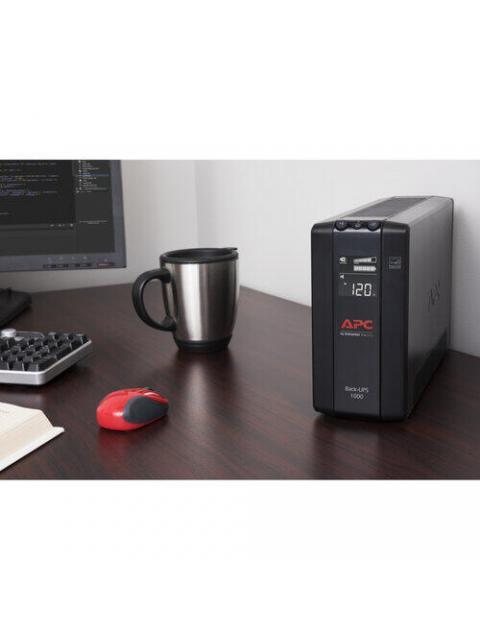 NO BREAK APC BX1000M-LM60 LINE INTERACTIVE 600W 1000VA ENTRADA 88-139V SALIDA 120V 8 CONTACTOS