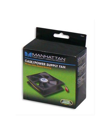 VENTILADOR MANHATTAN 3-PIN PARA PC 80MM 2500RPM NEGRO