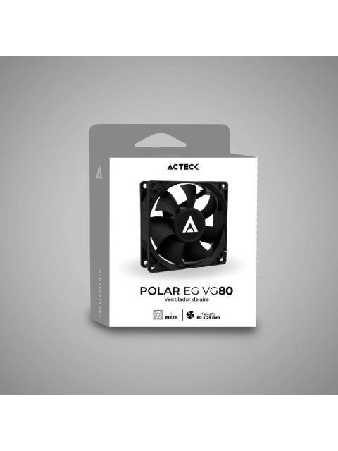 VENTILADOR ACTECK POLAR EG VG80 80MM 1800RPM NEGRO