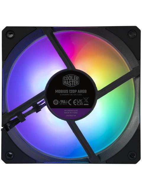 VENTILADOR COOLER MASTER MOBIUS 120P RGB   120MM 2400RPM (MFZM2DN24NP2R1)