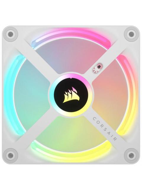 VENTILADOR CORSAIR ICUE LINK QX120 RGB 120MM 480 - 2400RPM BLANCO - 3 PIEZAS