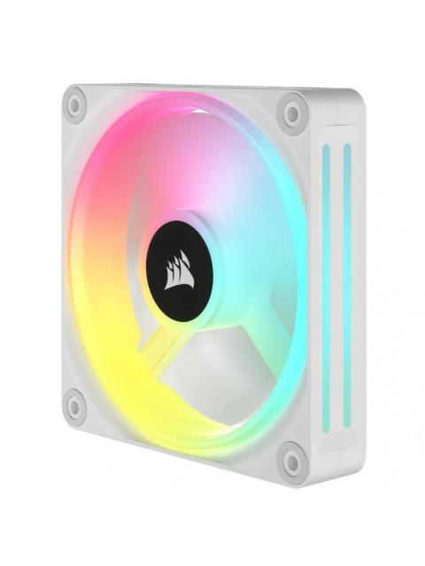 VENTILADOR CORSAIR ICUE LINK QX120 RGB 120MM 480 - 2400RPM BLANCO - 3 PIEZAS