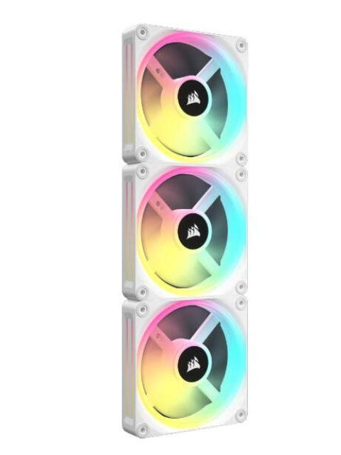 VENTILADOR CORSAIR ICUE LINK QX120 RGB 120MM 480 - 2400RPM BLANCO - 3 PIEZAS