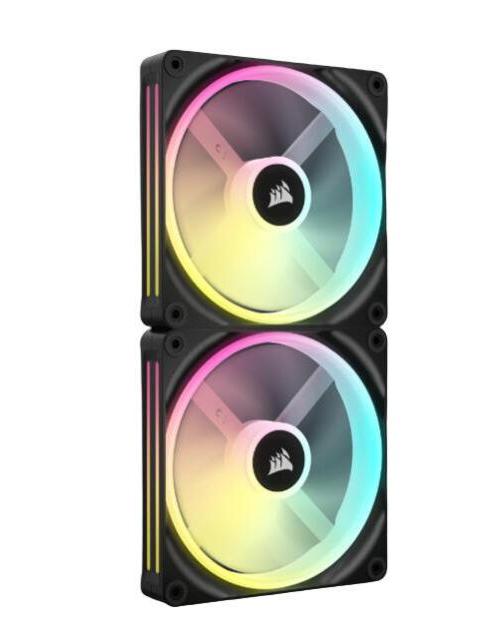 VENTILADOR CORSAIR ICUE LINK QX140 RGB 140MM 400 - 2000RPM NEGRO - 2 PIEZAS