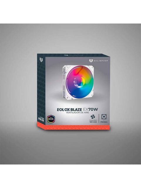 VENTILADOR DE 120MM ARGB BALAM RUSH EOLOX BLAZE EX70W VELOCIDAD 1200 RPM FLUJO DE AIRE 30.71 CFM