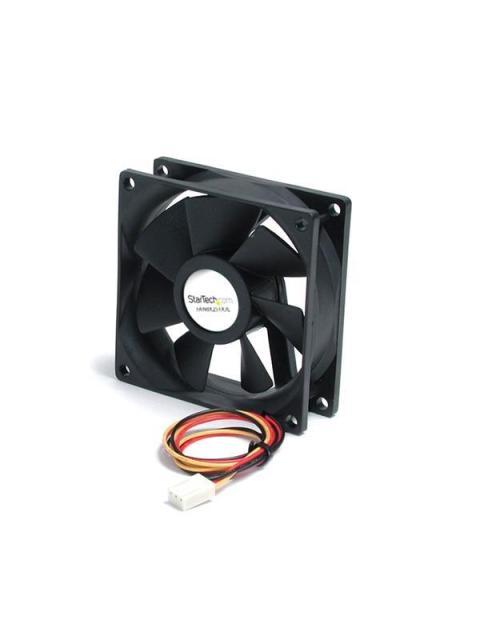 VENTILADOR STARTECH  CON RODAMIENTO DE BOLAS DOBLE FAN8X25TX3L 80MM 2000RPM NEGRO