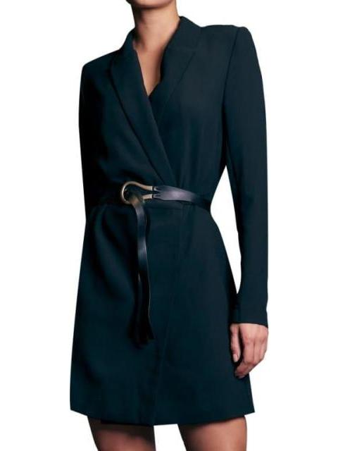 VESTIDO BLAZER CON CINTURON NEGRO HOLLY LAND