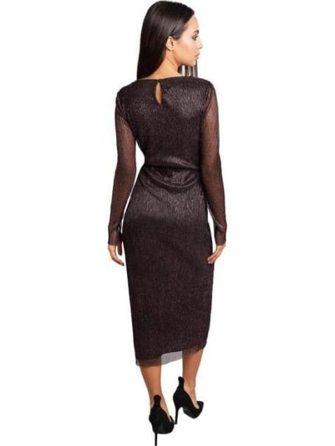 VESTIDO BRILLOS VINO HOLLY LAND PREMIUM