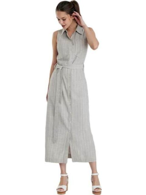 VESTIDO CAMISERO TAUPE HOLLY LAND