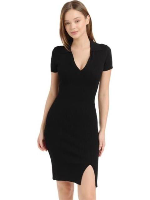 VESTIDO CON ABERTURA NEGRO HOLLY LAND