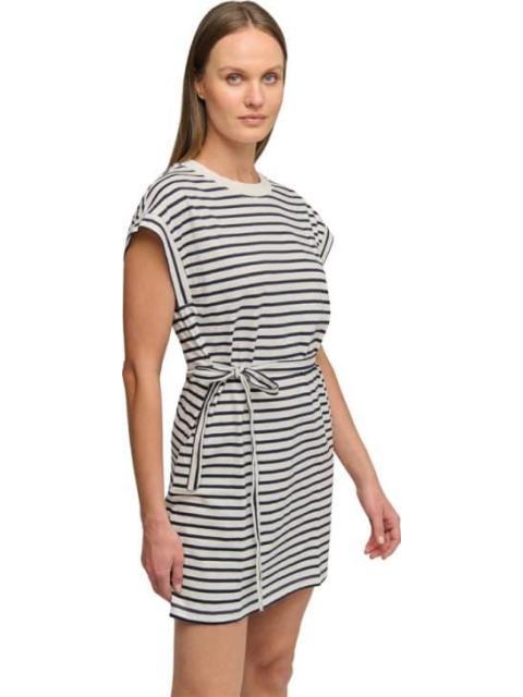 VESTIDO CORTO RAYAS AZUL MARINO HOLLY LAND