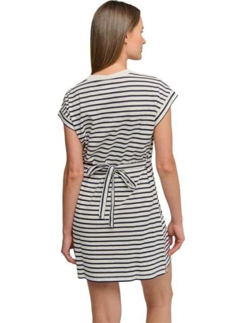 VESTIDO CORTO RAYAS AZUL MARINO HOLLY LAND